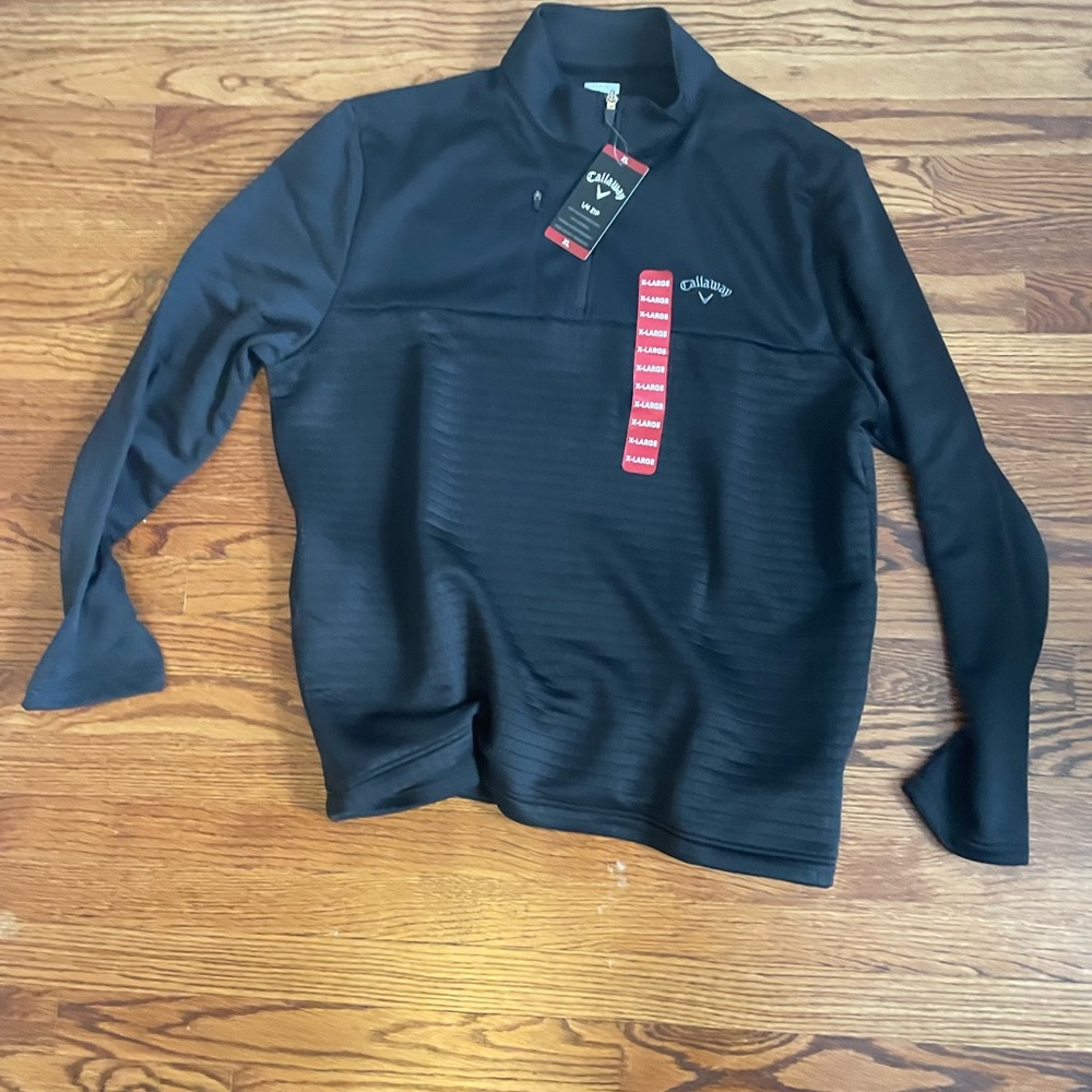 Callaway Black Lightweight Shirt Jacket with Stand-Up Collar